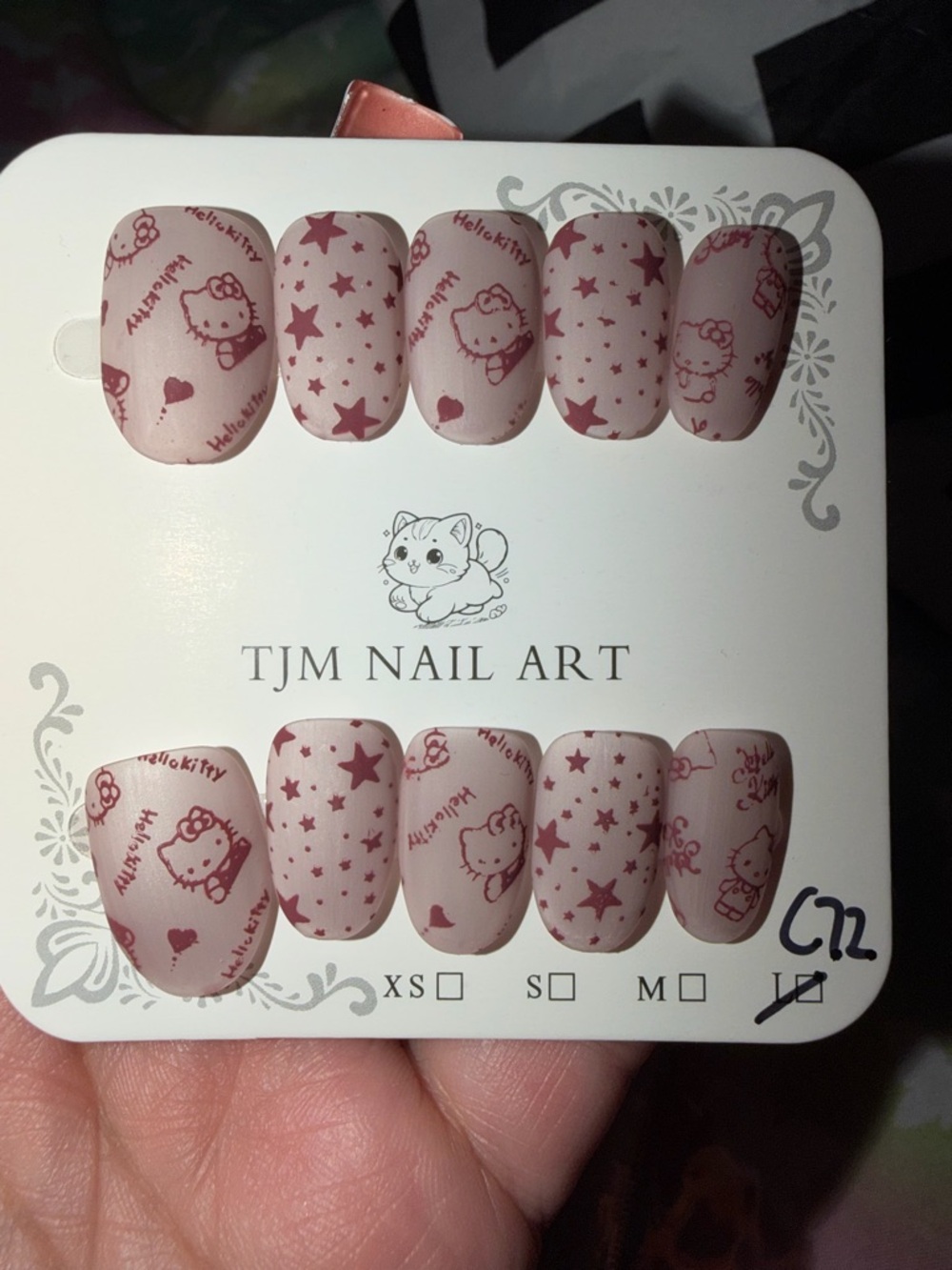 Hello Kitty Pink Press-On Nail Set